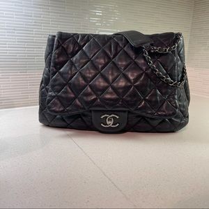 Double Sided Chanel Quilted Flap Bag Jumbo